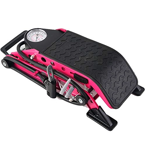 Pompe da bici : Ofgcfbvxd Pompa per Bicicletta Pompa a Pedale ad Alta Pressione Pompa a Pedale Universale Pompa per Bicicletta Pompa Portatile Pompa Portatile (Color : Red, Size : 31.5x14.5x9cm)