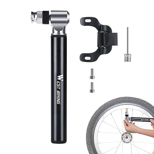 Pompe da bici : Pompa ad aria per bicicletta portatile, Pompa ad aria bidirezionale per gonfiaggio pneumatici 300PSI | Attrezzatura da equitazione universale con design a 7 forme, portatile e facile da usare Juzinqu