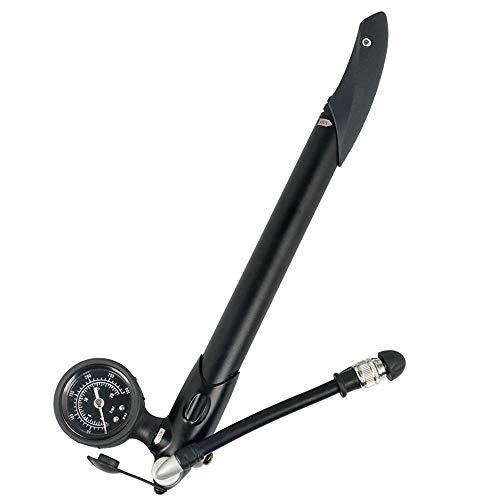 Pompe da bici : Pompa da bicicletta Mini pompa di aria portatile della bicicletta della pompa a mano della bici da strada del Gemello-connettore con il calibro smontabile per Presta Strumenti essenziali per bici