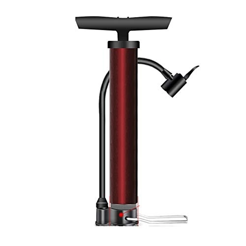 Pompe da bici : Pompa della bicicletta della pompa della bici della pompa portatile con il supporto portatile della bici del pavimento della bici della bici per la mountain bike basket rosso