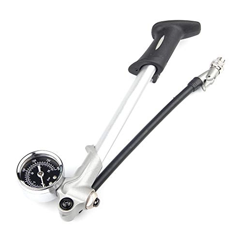 Pompe da bici : Pompa di bicicletta Shock Gauge 300 psi di pressione Sospensione anteriore forcella posteriore della valvola universale per Mtb Mountain Bike.