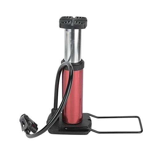 Pompe da bici : Pompa per bicicletta Lega di alluminio Bike Pump Mini Bike Piano pompa a pedale attivato biciclette Air Pump Valvola MTB Mountain Bike Pump Catetere di lubrificazione ( Color : Red )