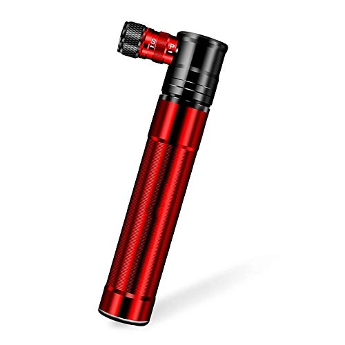 Pompe da bici : Pompa per Pneumatici da Bicicletta Mountain Bike portatile Pompa di bicicletta mini pompa di aria Cavaliere universale non è Necessario Trasportare Componenti ( Colore : Rosso , Size : 122mm )