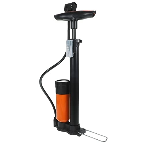 Pompe da bici : Pompa portatile per bicicletta Pompa per bici pavimento ad pressione con tampone Gonfiatore per pneumatici Pompe ad aria per pneumatici strada Mountain Bike Gomme Palloncini Gonfiabili