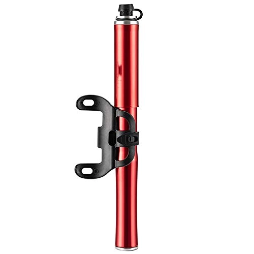 Pompe da bici : QWEEF Pompa per Bici Pompa in Lega di Alluminio Pompa Portatile Pompa Gonfiabile per Pallacanestro per Biciclette, Palline (Color : Red, Size : 22.5cm)
