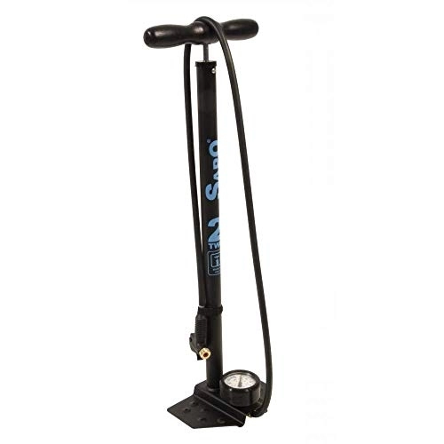 Pompe da bici : SAPO One Professional - Pompa da Pavimento ad Alta Pressione, Colore: Nero Opaco