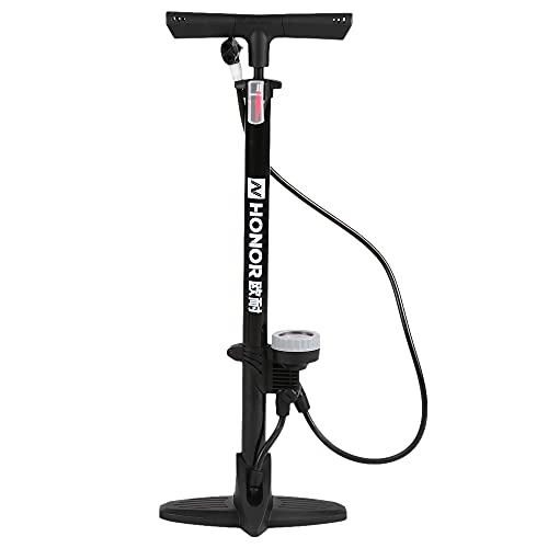 Pompe da bici : skrskr Gonfiatore per Pneumatici per Pompa da Pavimento con Pompa ad Aria per Bici da Bicicletta con manometro