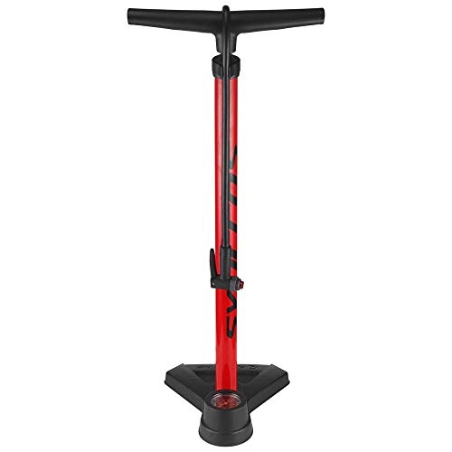 Pompe da bici : Syncros FP3 bicicletta pompa da pavimento – 238842, Red / Black