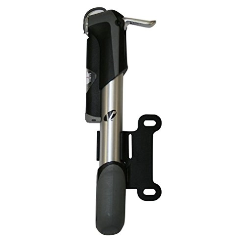 Pompe da bici : VAVERT - Mini pompa in lega da 8", con manometro in linea, nero, S