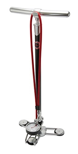 Pompe da bici : Velowurks Prime Floor Pump, Black / Silver / Chrome by Velowurks