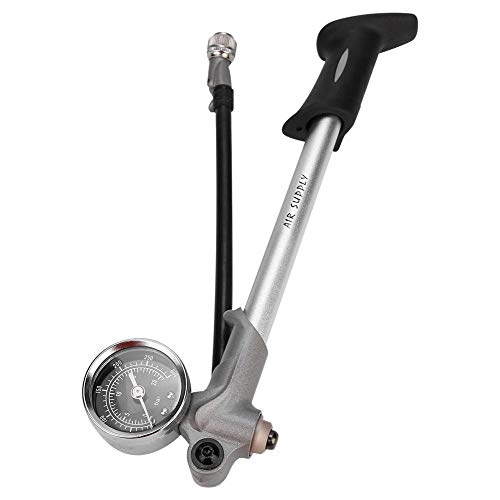 Pompe da bici : VGEBY1 Pompa per Bicicletta, Pompa per Bici a Pavimento ad Alta Pressione con Accessori per manichette e valvola Intelligente(Nero)