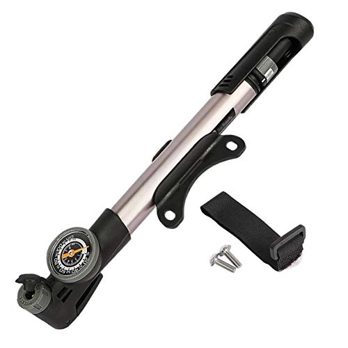 Pompe da bici : WYNZYFGF WY Mini Gonfiatore Portatile per Pompa per Bicicletta con Manometro per Presta per Schrader per Bici da Corsa con Valvola Accessori GF-T06 (Color : A)