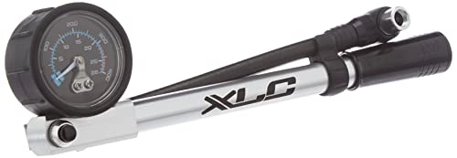 Pompe da bici : XLC HighAir Pro PU-H03 - Forcella con pompa, per adulti, taglia unica, colore: Nero