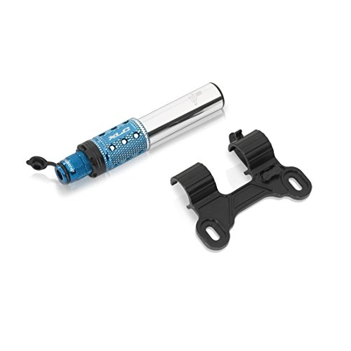 Pompe da bici : XLC Pompa e Mini PU per A06, Argento / Blu, 2501900109