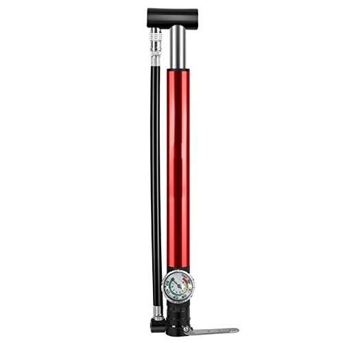 Pompe da bici : XuCesfs - Pompa portatile compatta per bicicletta, 140 psi, gonfiaggio rapido degli pneumatici (colore: rosso)