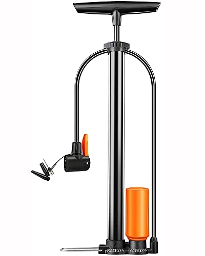 Pompe da bici : YBN Pompa per Bici Portatile con Manometro 160PSI Pompa da Pavimento per Bici Ad Alta Pressione Pompa Ad Aria per Pneumatici Super Veloce per Bici / Basket