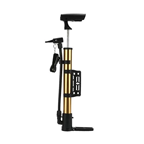 Pompe da bici : YIBANG-DIANZI Portable Mini Bicicletta Pompa a Mano della Sfera Air Pneumatici gonfiatore della Pompa in Lega di Alluminio ad Alta Pressione Pompa Ciclismo Mountain Bike MTB (Color : Gold)