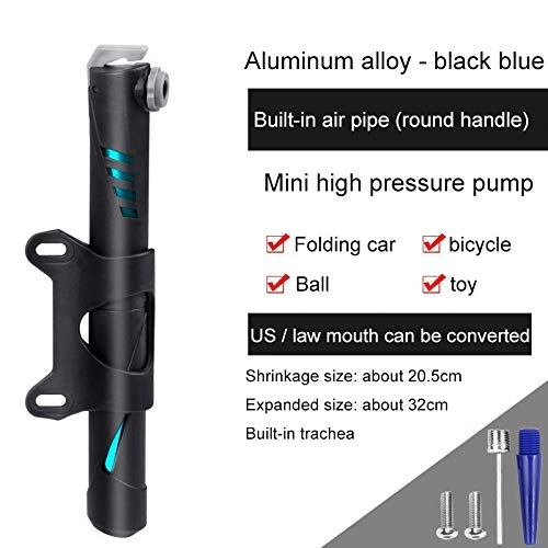 Pompe da bici : YMYGCC Pompa Bicicletta Bike Air Pump Mini Portatile in Bicicletta a Mano del gonfiatore della Gomma del compressore d'Aria Hight Pressure Sfera Doppio Road Bike Mount Pompa di Bicicletta