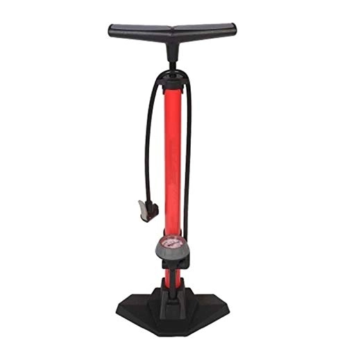Pompe da bici : Yuefensu Pompa per Bici ad Aria Pompa ad Aria da Pavimento for Biciclette con Calibro 170psi Guanti da Bici ad Alta Pressione (Colore : Red, Size : One Size)