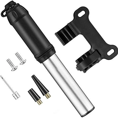 Pompe da bici : ZBQLKM Pompa Mini Bike, Pompa per Pneumatici per Bicicletta Portatile, Pompe per Bici telescopiche Air Tube con Kit di Montaggio, Pompa per Telaio Bike Leggero Alta Pressione 100 PSI