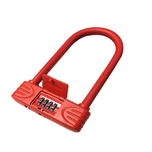 Bike Lock : 1Pc Bike Lock 4 Digit Resettable Combination Bicycle Lock Combination Lock Secure Bicycle D Lock