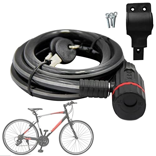 Bike Lock : 3 Pcs Bike Cable Lock - Bike Locks Cable Lock, Cable Bicycle Lock, Bike Lock Cycling Cable Lock Fixed Anti-Theft Steel Bicycle Lock Bike Accessories