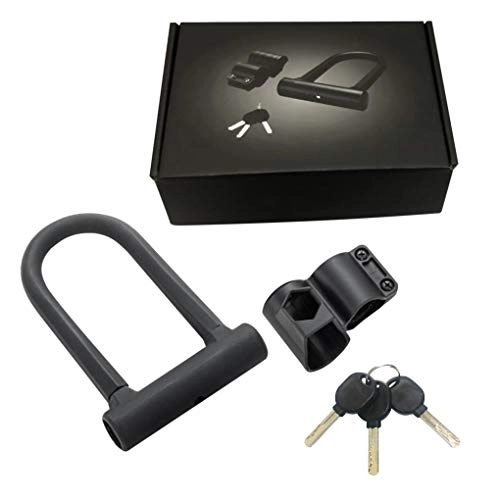 Bike Lock : Ailan Bike Security U Lock Outdoor Anti-Theft Motorcycle Scooter Bicycle Strong D Lock Black