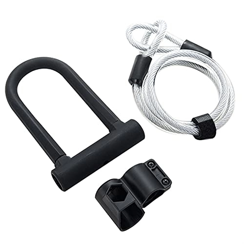 Bike Lock : AYKONG Portable Anti Theft Bike Lock Bike Locks Bicycle U Lock Steel Safety Anti-Theft Road Cable U-Lock Set Security Cycling