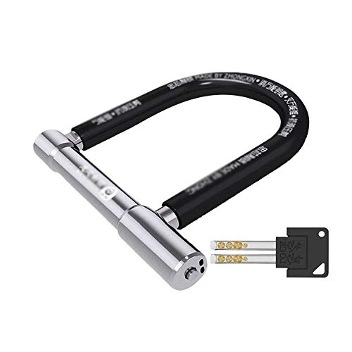 Bike Lock : Bicycle Anti-theft Lock Anti-hydraulic Shear Universal, Precision Cast Stainless Steel, with 3 Keys, Suitable For Motorcycles, Electric Vehicles