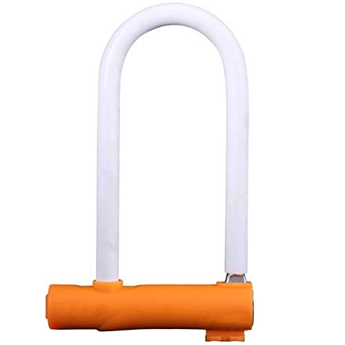 Bike Lock : Bicycle Lock, Anti-Theft U-Shaped Lock, Mini Single-Open Bicycle Lock, Anti-pry Super B-Level Crescent Lock core, Fixed Lock Frame