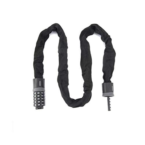 Bike Lock : Bicycle lock Bicycle Lock Mountain Bike 5-numeral Combination Lock Anti-theft Lock Chain Lock Suitable for Electric Motorcycles Gates
