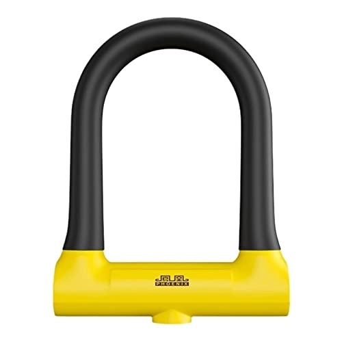 Bike Lock : Bicycle U-Shaped Lock Safety Lock for Bicycle Accessories for Motorcycle Electric Scooter Mountain and Road Bike Lock (Color : 1-XRU102-Yellow)