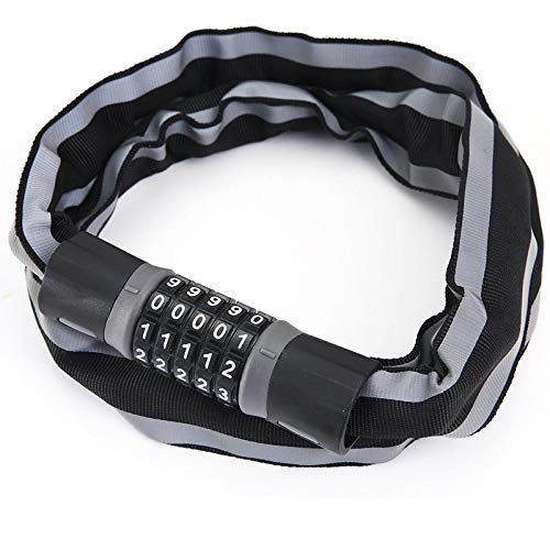 Bike Lock : Bike Chain Locks, Strong Security 5 Digit Codes Resettable Combination Coiling Lock, Reflective Safe Anti-Theft Bicycle Chain Lock, Password Lock For Bike Bicycle Cycling Outdoors