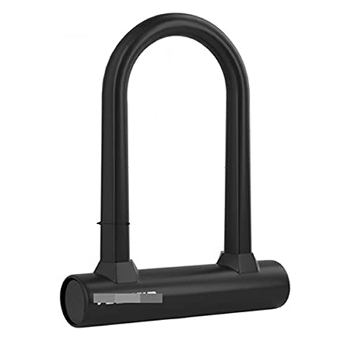 Bike Lock : Bike U Lock - Patented Heavy Duty Anti Theft - Ultra Security Bicycle Safety Tool with Keys for City Electric or Mountain Bikes and Scooters (Color : Black, Size : 20cm*12.5cm)