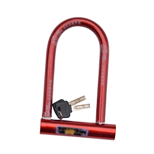 Bike Lock : CAAL Bike lock Heavy Duty Bike U-lock With 2 Keys High Security Bicycle U-shaped Secure Lock For E-bike Road Bikes, Motorcycle U-lock