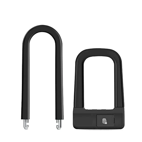 Bike Lock : CAEEKER Intelligent U Lock Anti-theft Steel Cable Security Locks MTB Motorcycle Lock Electric bicycle accessories With Keys (Color : Long body with lock)