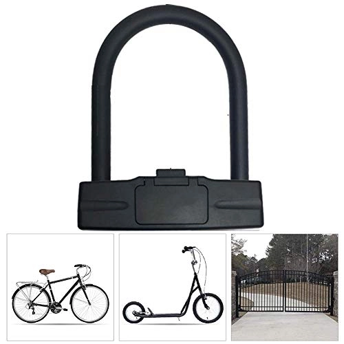 Bike Lock : Cycle Lock, Bike Lock Combination 5 digit, U Bike Lock Anti-theft Strong Bicycle Lock Motorcycle Electric Car Lock High Safety Bicycle Lock, Bike u Lock, Bike Wheel Lock Waterproof