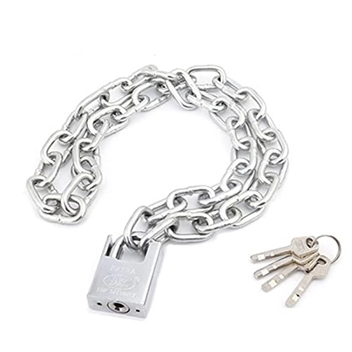 Bike Lock : Cycling Lock Outdoor Anti-theft Security Chain Lock, Portable Chain Lock, Used For Bicycle And Motorcycle Gate Fences, 4 Keys(Size:3.5M)