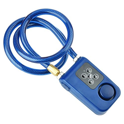 Bike Lock : Digital Lock Bicycle, Y787 Smart Alarm Lock Anti-theft Chain Lock Bicycle Door App Control Blue