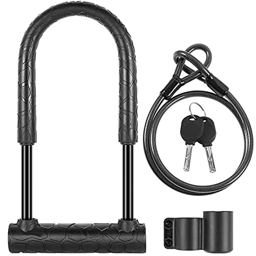 Bike Lock : ELAULA Bike Lock Security Anti-theft Password Lock Bike Locks Electric Secure Lock Zink Alloy Anti-Theft Anti-shearing MTB Security Cycling Accessories