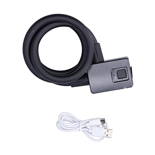 Bike Lock : Fingerprint Bike Lock, Outdoor Smart Lock, Anti-Theft Waterproof Lock, Support APP / Unlock, for Outdoor Bicycle, Mountain Bike, Scooters