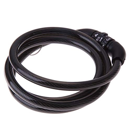 Bike Lock : Guddawstraatyi bicycle lock Digital Code Password Lock Cable Mini Bicycle Coded Wire Cable Lock Mountain Bicycle Lock Safety Accessories Bike Locks