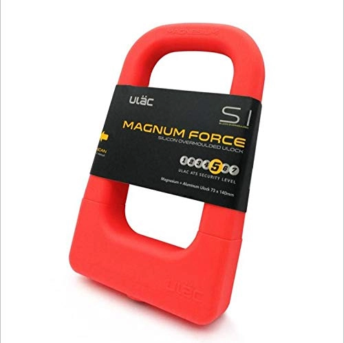 Bike Lock : Hadristrasek bicycle lock Bicycle Silicone U- Lock Mountain Bike Anti Theft Lock Universal Aluminum Waterproof Anti- Collision Portable Bicycle Lock-yellow Bike Lock (Color : Red)