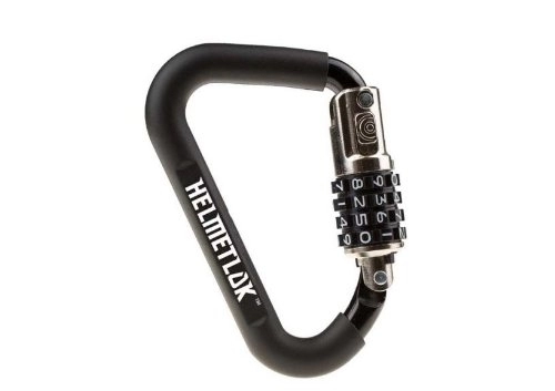 Bike Lock : HELMETLOK Combination Carabiner Helmet Lock Fits up to 1.5" Tubing / Handlebars
