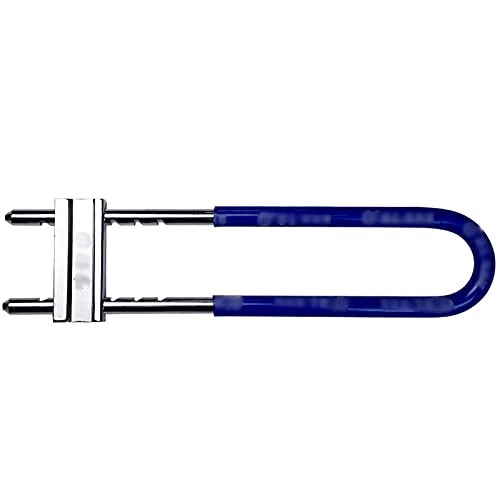 Bike Lock : JIAGU Bike Lock Cable Double Door U-shaped Lock Glass Door Lock Anti-pick Lock Bicycle Lock Anti-Theft Bicycle Lock (Color : Blue, Size : 41.8cm)