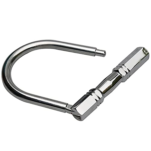 Bike Lock : Jianghuayunchuanri Sturdy Bike Lock Electric Car Lock Motorcycle U-shaped Lock Bicycle Lock Riding Accessories for Bicycle, Motocycles (Color : Silver, Size : 20.5x3x20.5cm)