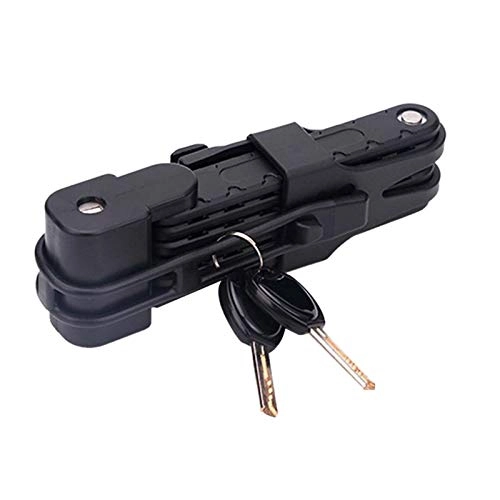 Bike Lock : JLDSFPP Universal Folding Bicycle Lock Steel Bike Lock Security Cable Lock Anti-Theft Combination Riding Tool for Mountain Bike