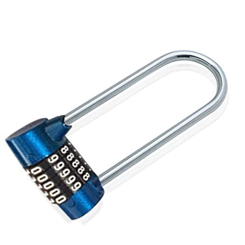 Bike Lock : KJGHJ Bike Lock Practical Furniture Security Wide 5 Digit Combination Position Resettable U-Lock (Color : Sky Blue)