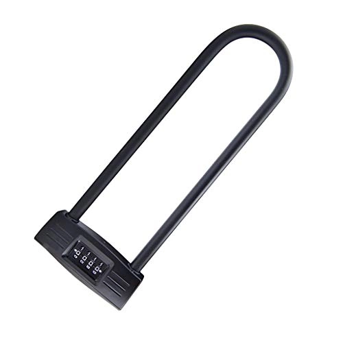 Bike Lock : LQW HOME Bicycle U-Lock Bicycle Lock U-type Password Lock Glass Door Lock Anti-cut Anti-theft Lock Plug Lock