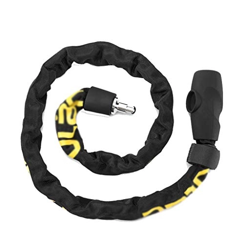 Bike Lock : LQW HOME Chain Locks Bold Chain Lock Anti-theft Lock Door Security Metal Anti-theft Reinforcement durable Chain Locks (Color : Black, Size : 39inches)